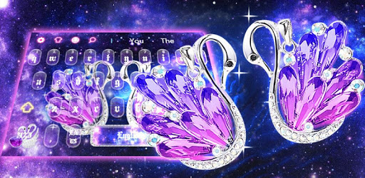 Diamond Swan Keyboard Theme pc screenshot Diamond Swan Keyboard Theme pc screenshot