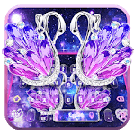 Diamond Swan Keyboard Theme icon