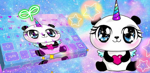 Galaxy Unicorn Panda Emoji Keyboard Theme pc screenshot Galaxy Unicorn Panda Emoji Keyboard Theme pc screenshot