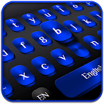 Cool Black Blue Light Keyboard icon