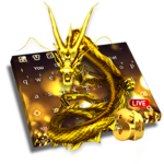 3D Live Gold Dragon Keyboard icon