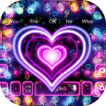 3D Neon Hearts Keyboard for pc icon