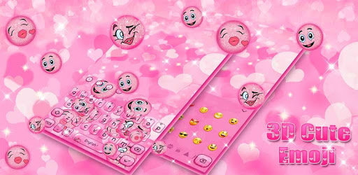 Animated Cute Pink Glitter π Emoji Keyboard Theme pc screenshot Animated Cute Pink Glitter π Emoji Keyboard Theme pc screenshot
