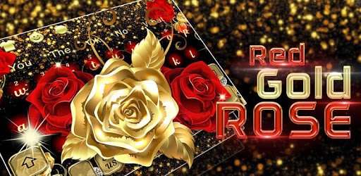 Red Glossy Gold Rose Gravity Keyboard pc screenshot Red Glossy Gold Rose Gravity Keyboard pc screenshot