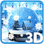 Live Snow Crystal Globe Keyboard Theme icon
