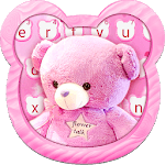 Pink Love Cute Bear Keyboard Theme icon