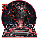 3d Predator Black Red keyboard icon