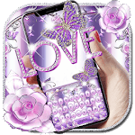Purple Love Keyboard icon