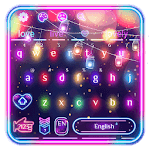 Sparkle Neon Lights  keyboard Theme icon