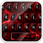 Stylish Black Red Light Keyboard icon