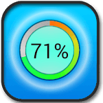 Battery stats and info icon