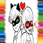 Coloring Ladybug And Cat Noir Miraculous Pages icon