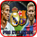 Pro Evolution football draw caricature icon