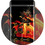 Lock theme for racing burning car wallpaper for pc icon