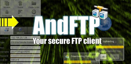 AndFTP (your FTP client) pc screenshot