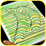How to draw 3d drawings icon