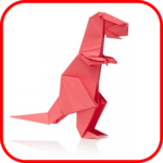 How to make dinosaur origami icon