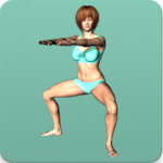 Legs workout - Calves, thighs lower body exercises icon