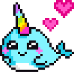 Color by number - Unicorns Pixel Art icon