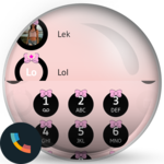 Ribbon Pink Contacts & Dialer Theme icon