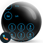 Black Blue Contacts & Dialer icon