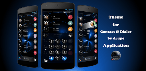 Spheres BlackBlue Contacts&Dialer Theme pc screenshot Spheres BlackBlue Contacts&Dialer Theme pc screenshot