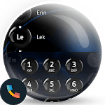 Spheres BlackBlue Contacts&Dialer Theme icon