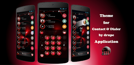 Spheres Red Contacts & Dialer Theme pc screenshot Spheres Red Contacts & Dialer Theme pc screenshot