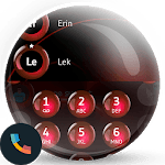 Spheres Red Contacts & Dialer Theme icon