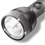 Background flashlight icon