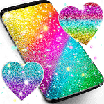 Multi color glitter live wallpaper icon