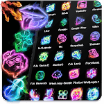 Neon Music Fire Theme icon
