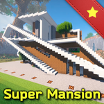 Super Mansion for Minecraft - pink house map icon