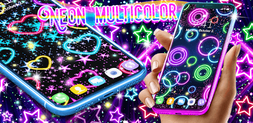 Neon multi color live wallpaper pc screenshot