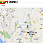 Burma map icon