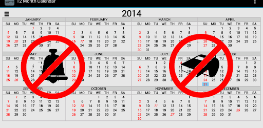 Twelve Month Calendar pc screenshot Twelve Month Calendar pc screenshot