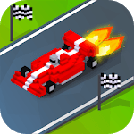 Blocky Turbo Race Cars 2D: Traffic Games icon