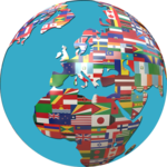 world flags sign - display icon