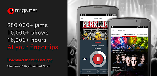 nugs.net - live music streaming pc screenshot