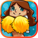 The cheerleaders' school icon