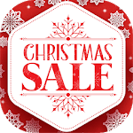 Сhristmas sales and new year gifts discount icon