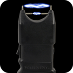 Realistic stun gun flashlight icon