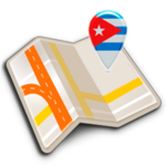 Map of Cuba offline icon