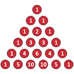 Pascal's triangle icon