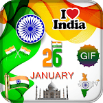 Republic Day GIF 2018 - 26 January GIF Wishes, SMS icon