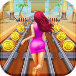 Pink Princess Run - Subway Escape Girl Run Temple icon