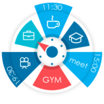Sectograph. Planner & Time manager on clock widget icon
