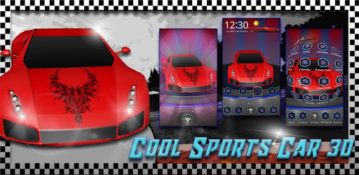 Cool Red Sports Car 3D pc screenshot Cool Red Sports Car 3D pc screenshot