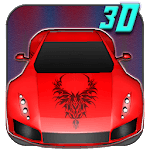 Cool Red Sports Car 3D icon
