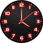 Red Analog Clock Live Wallpaper icon